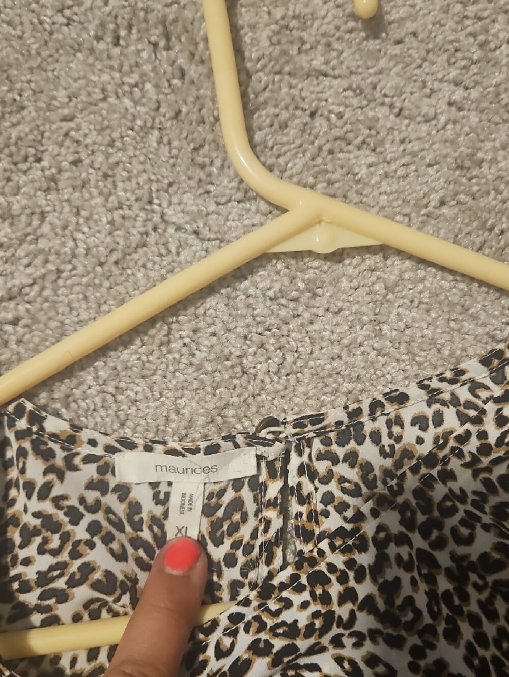 Maurices Black and White Leopard Print Sleeveless Tank - Picture 4 of 4